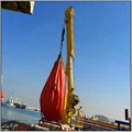 Folding Extension Mechanism Boom Telescoping Marine Crane