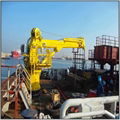 Folding Extension Mechanism Boom Telescoping Marine Crane