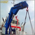 Hydraulic Knuckle Marine Boat Vessel Provision Crane 