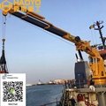1 ton/21.5m Folding Marine Deck Crane for Ship/Boat/Barge Ship