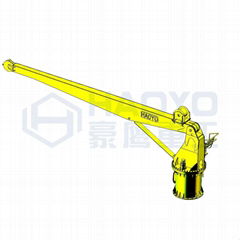 Stiff Boom Marine Pedestal Boat Crane Supplier for Cargo Ship 