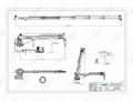 Folding Extension Mechanism Boom Telescoping Marine Crane