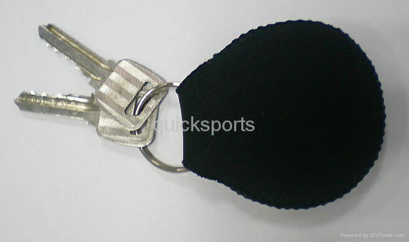 neoprene keyring