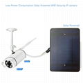 Low Power Consumption Solar Powered WIFI Security IP camera Max. support 64GB  1