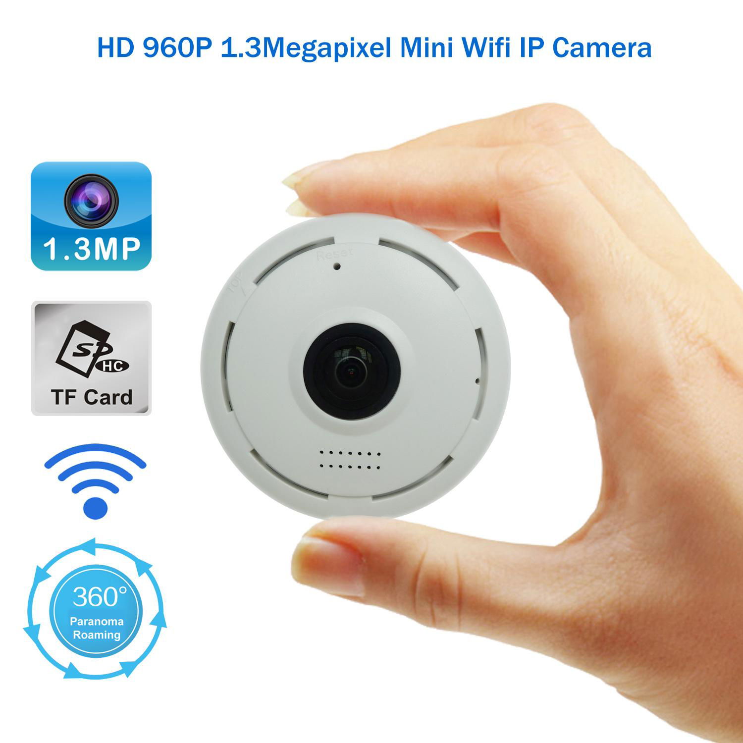 2017 New Designing HD960P VR Technology Mini Wireless Surveillance IP Camera