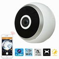 Easy installation HD 720P 360 degrees Wide Angle Surveillance Mini VR IP Camera 1