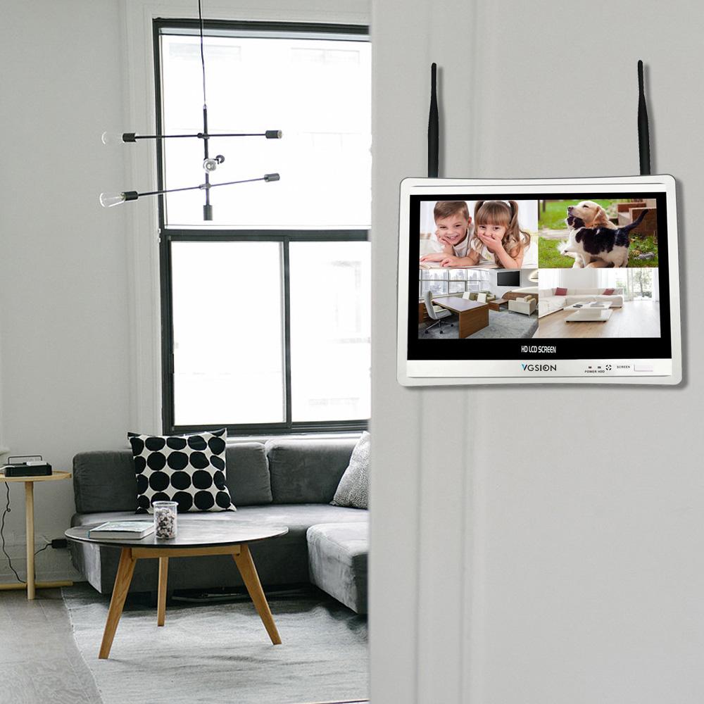 12.5 inch Disdplay 8 camera Wireless Security system 3