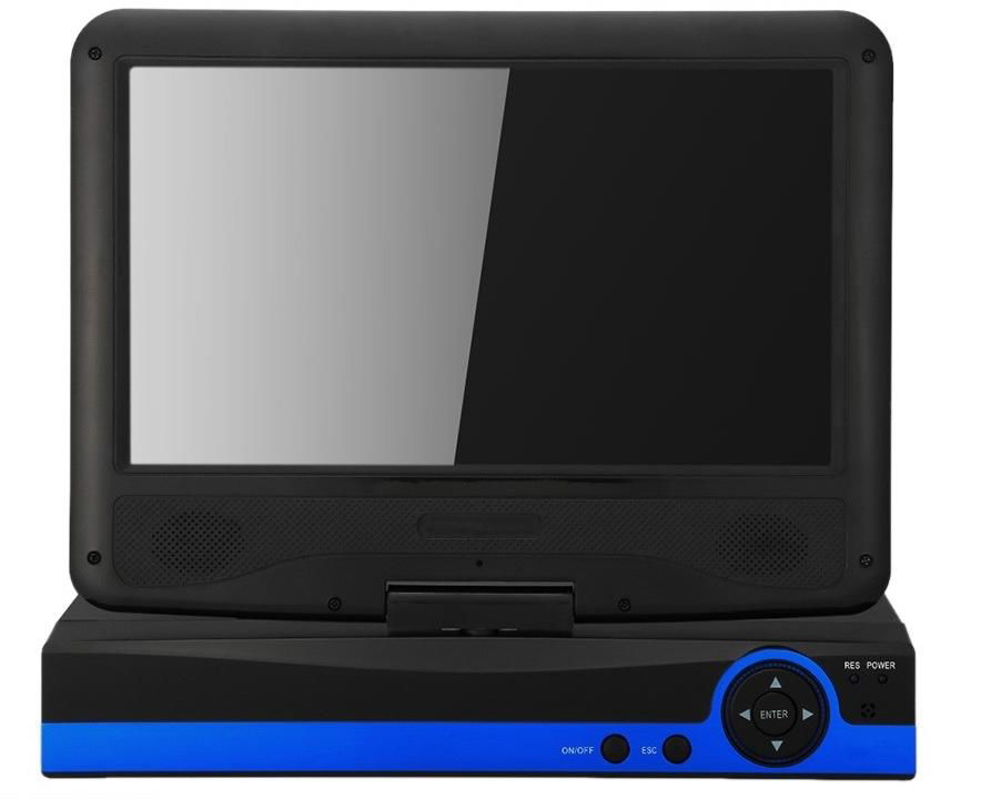 10.1 inch LCD Monitor 4 Cameras POE IP Surveillance System 4