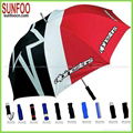 Steel frame beautiful printed straight advertising umbrella 1