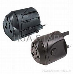 Universal travel adapter plug  