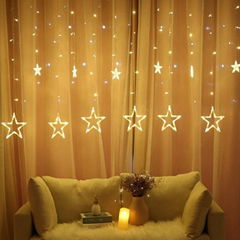 LED star curtain christmas light