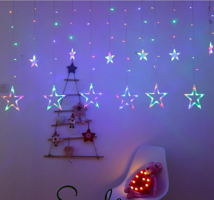 LED star curtain christmas light 5