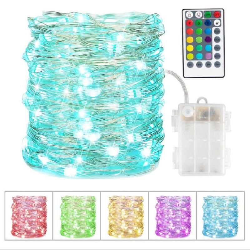 led copper wire garland christmas string light 2