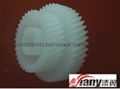 Plastic helical gear processing