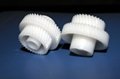 Plastic helical gear processing