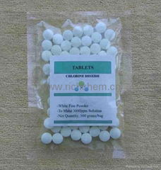 chlorine dioxide tablet-food processing and aquaculture