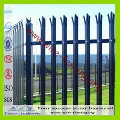 hot dipped galvanized or powder coating palisade fencing