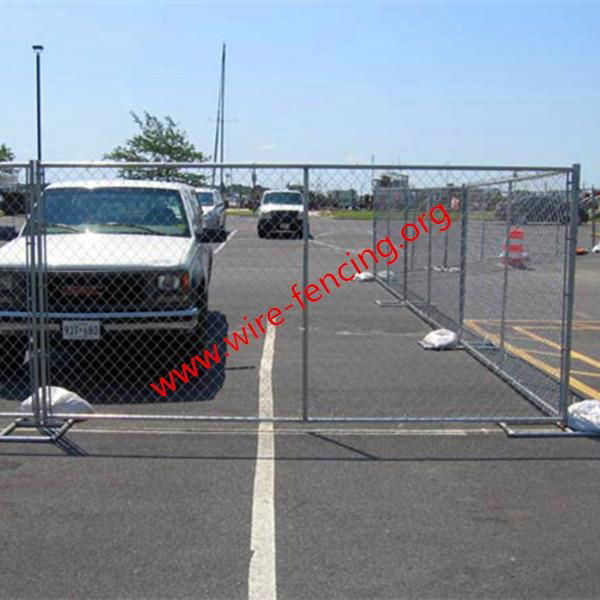 hot dipped galvanized or powder coating temporary fence factory 2