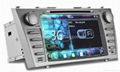 H8611 8" Car dvd gps navigation TFT LCD 3G wifi car pc for toyota camry