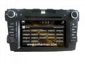 1018 HD 7inch 2din GPS car cd vcd mp3 mp4 DVD player for mazda cx-7 canbus