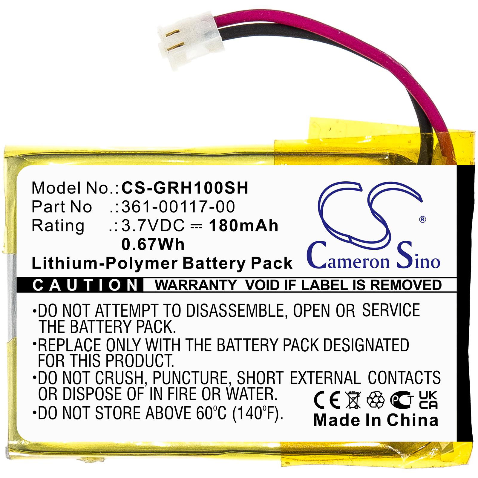 Smartwatch Battery For Garmin  Approach S10 361-00117-00 3