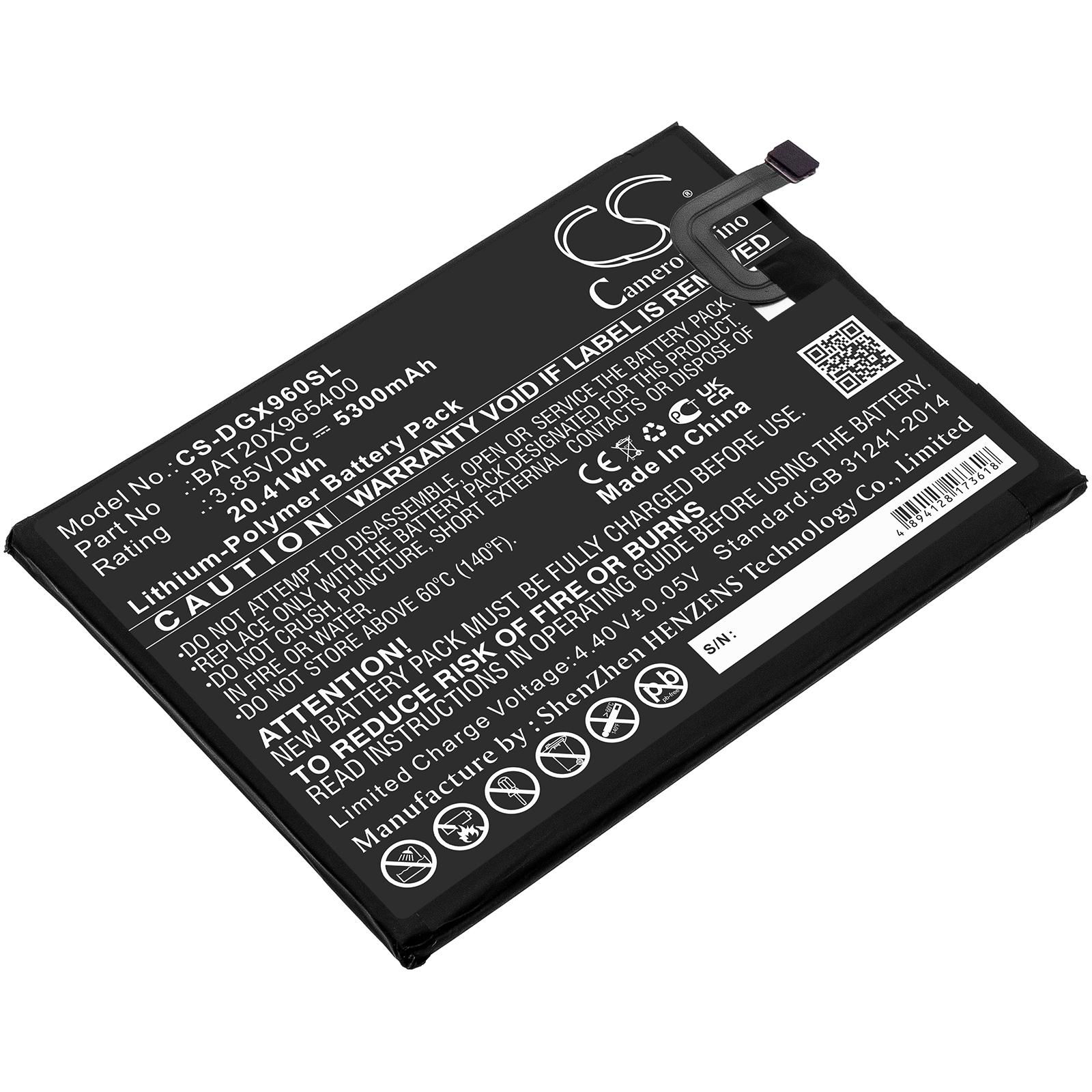 Mobile SmartPhone Battery For Doogee  X96 Part Number  Doogee  BAT20X965400 3