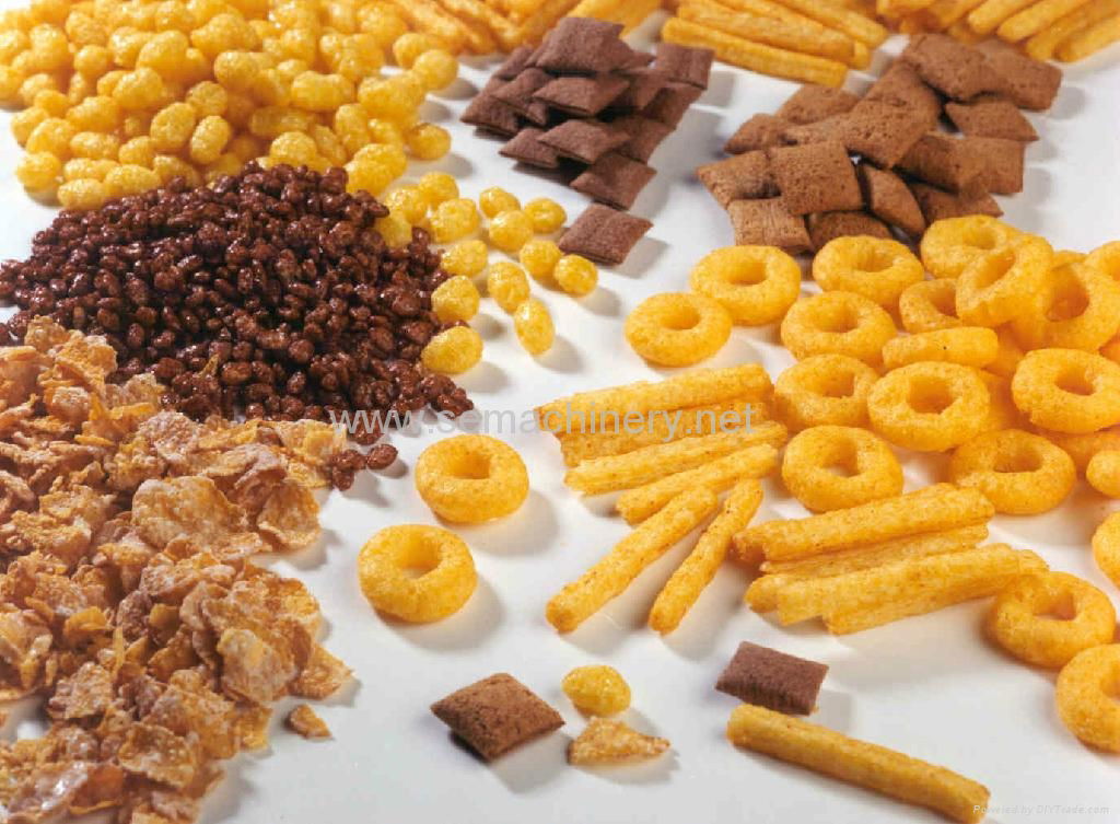 Direct expanded corn flakes extrusion line 