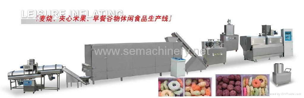 Direct expanded corn flakes extrusion line  2