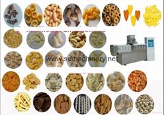 snacks food extruder machine/Puffing food extruder/corn snacks machine 