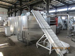 Automatic bread crumbs processing line