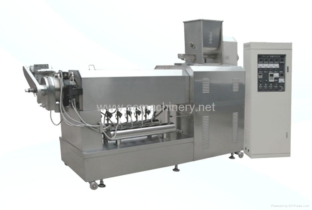 Single-screw food extruder