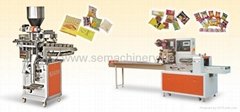 Vertical and pillow packaging machine