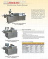 Double screw testing extruder