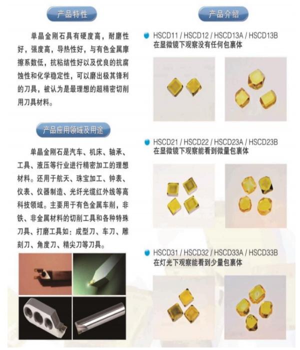 供应黄河旋风 HSCD13A金刚石单晶片 2