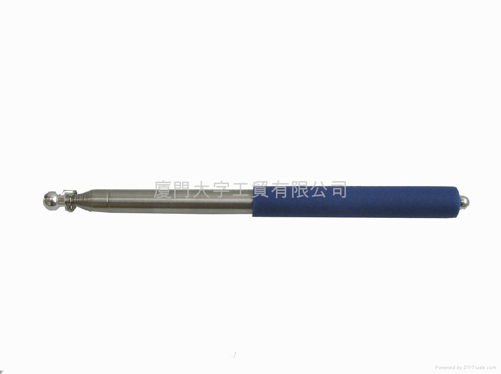 大字牌九节1.6米不锈钢伸缩导游旗杆 2