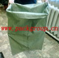 sell green pp woven garbage bags