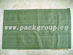 Green pp bags garbage bags