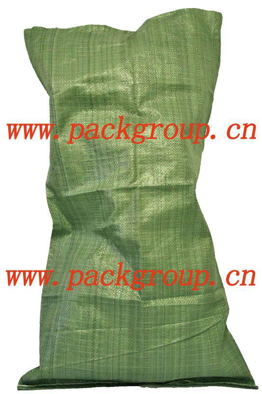 sell green pp woven garbage bags 4