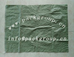 sell green woven polypropylene bags