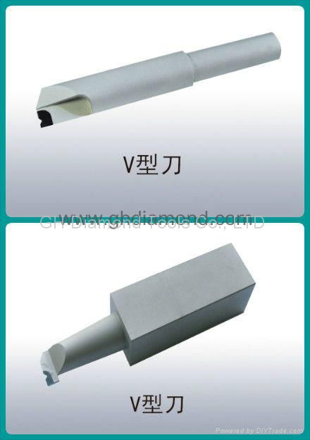 PCD V-shape cutting tool