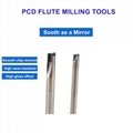 Diamo two flute milling tools PCD end mill for acrylic aluminum graphite