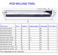 Diamo two flute milling tools PCD end mill for acrylic aluminum graphite 6