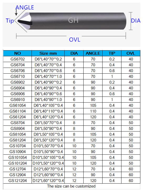 Stone Diamond PCD Engraving Tools For Granite Marble 5