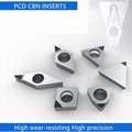 Diamond cutting insert VCGT VCMT PCD turning insert for aluminum copper 5