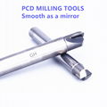 Diamond milling tools PCD End Mill for milling plastics aluminum