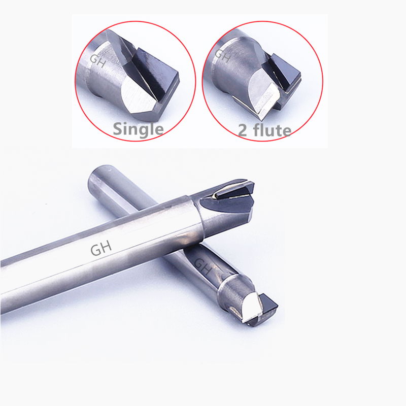 Diamond milling tools PCD End Mill for milling plastics aluminum 3