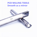 Diamond PCD Milling Tool CNC Diamond end mill for Graphite carbon Fiber ceramic