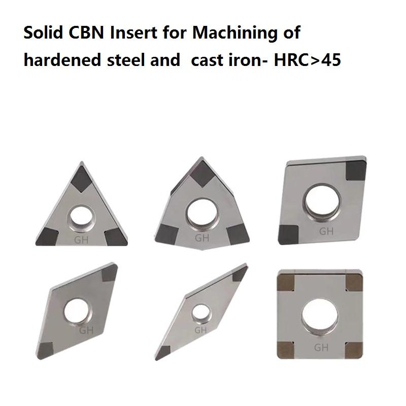 PCBN 6 tip turning inserts WNMG WNMA CBN insert for hardened steel cast iron 3