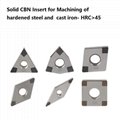 PCBN 6 tip turning inserts WNMG WNMA CBN insert for hardened steel cast iron