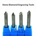 Diamond stone carving tools PCD engraving bit for stone granite marble
